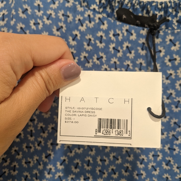 HATCH NWT The Savina Dress in Lapis Daisy - Picture 5 of 13
